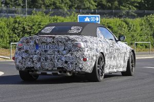 BMW M4 Convertible spied - rear tracking