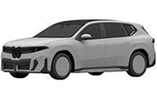 BMW Neue Klasse SUV patent leak - front 3/4