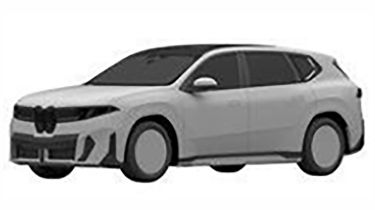 BMW Neue Klasse SUV patent leak - front 3/4