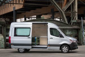 Mercedes Sprinter - side door open