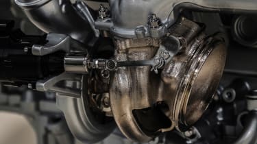 Aston Martin 5.2-litre twin-turbo V12 engine - detail 2