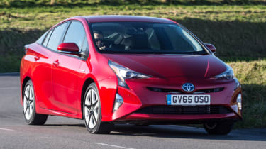 Toyota Prius red front