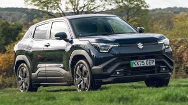 Suzuki e Vitara - front 3/4 off road