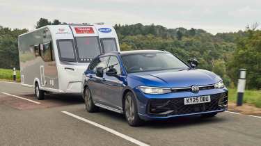 Volkswagen Passat R-Line - towing 1,300 - 1,500kg caravan