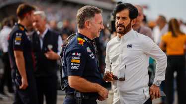 Christian Horner and FIA president Ben Sulayem