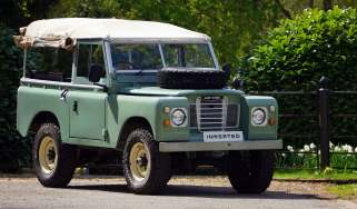 Inverted Land Rover - front