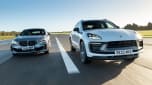 BMW M135i and Porsche Macan T - front tracking