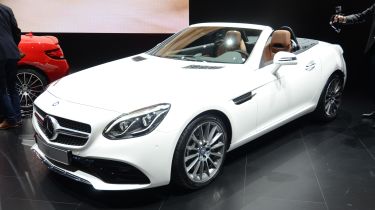 Mercedes SLC white - front show