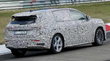 Skoda Vision 7S seven-seat EV - dynamic rear angled