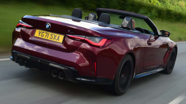BMW M4 Convertible - rear tracking