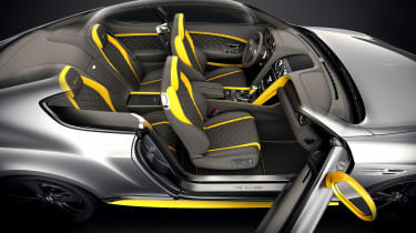 Bentley Continental GT Speed Black Edition yellow trim