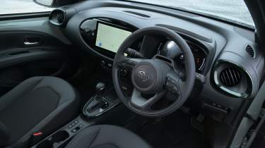 Toyota Aygo X testing in the UK - front interior
