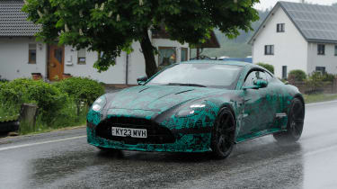 New 2024 Aston Martin Vantage spy shots - front