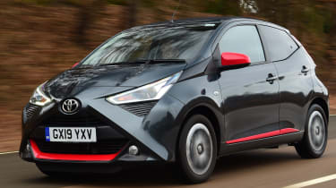 Toyota Aygo driving