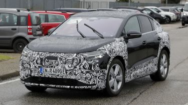 Audi Q4 Sportback e-tron (camouflaged) - front 3/4