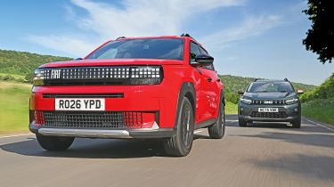 Dacia Sandero Stepway vs Fiat Grande Panda - front end