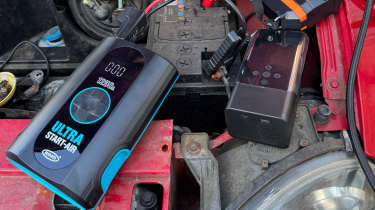 Car jump starter pack testing