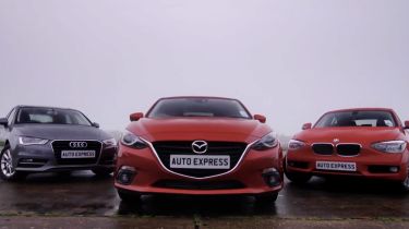 Mazda 3 vs Audi A3 Sportback &amp; BMW 1 Series