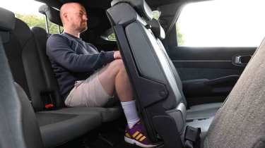Kia Sorento - third row seats with chief reviewer, Alex Ingram