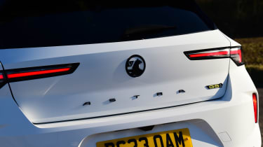 Vauxhall Astra GSE PHEV long termer - rear detail