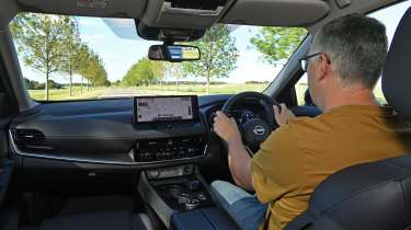 Paul Barker driving the Nissan X-Trail N-Trek e-Power