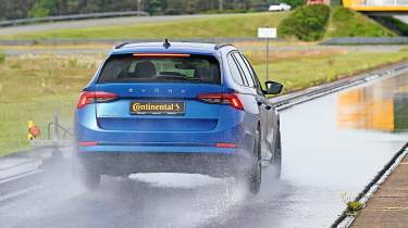 2026 Tyre Test - Skoda rear wet