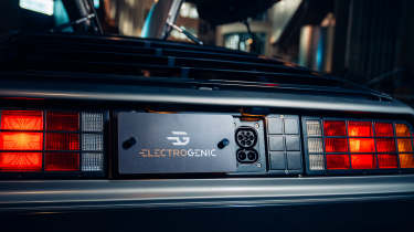 Electrogenic DeLorean DMC-12 - charging port