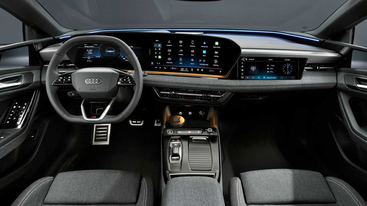 Interieur van de nieuwe Audi A6 e-tron sedan