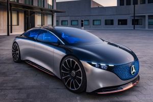 Mercedes Vision EQS concept - front static