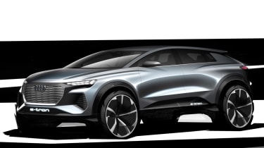 Audi Q4 e-tron concept - side sketch