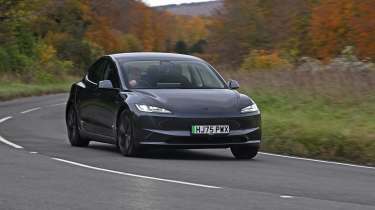 Tesla Model 3 - front cornering