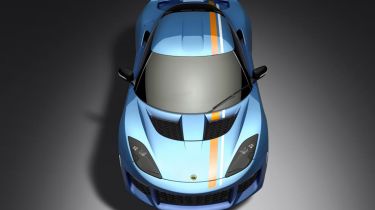 Lotus Evora 400 Blue Orange Edition - above