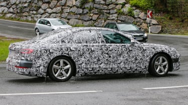 New Audi A8 spies side