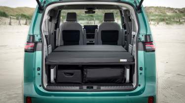 VW ID. Buzz with the Good-Night package - boot seats folded