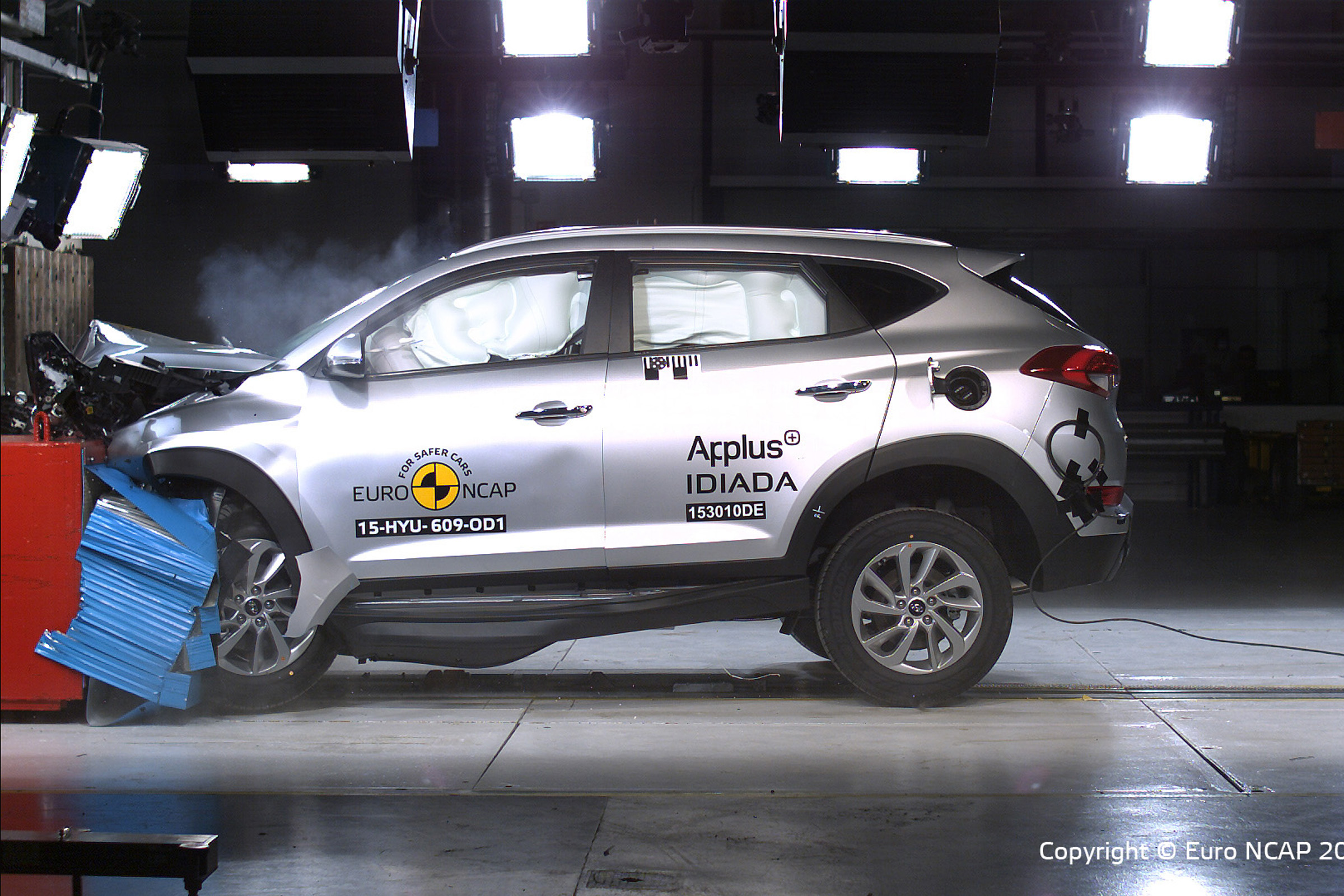 Euro NCAP 2015 latest crash tests on Mazda MX5, Hyundai