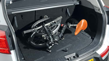 Kia Sportage bike in boot
