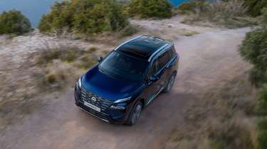 New Nissan X-Trail N-Trek - blue overhead