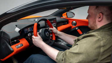 Ellis Hyde sat in the Denza Z