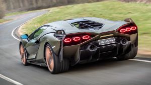 Lamborghini Sian - rear tracking