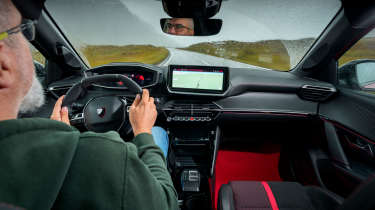 Dean Gibson driving the Peugeot 208 GTi