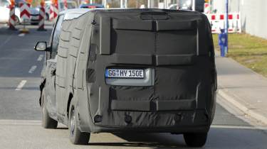 Kia PV5 spies - rear end