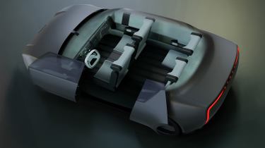 Skoda 1000 MBX four-seater concept - interior layout