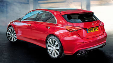 Mercedes A-Class - rear red (watermarked)