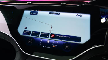 Mercedes EQE SUV - infotainment screen