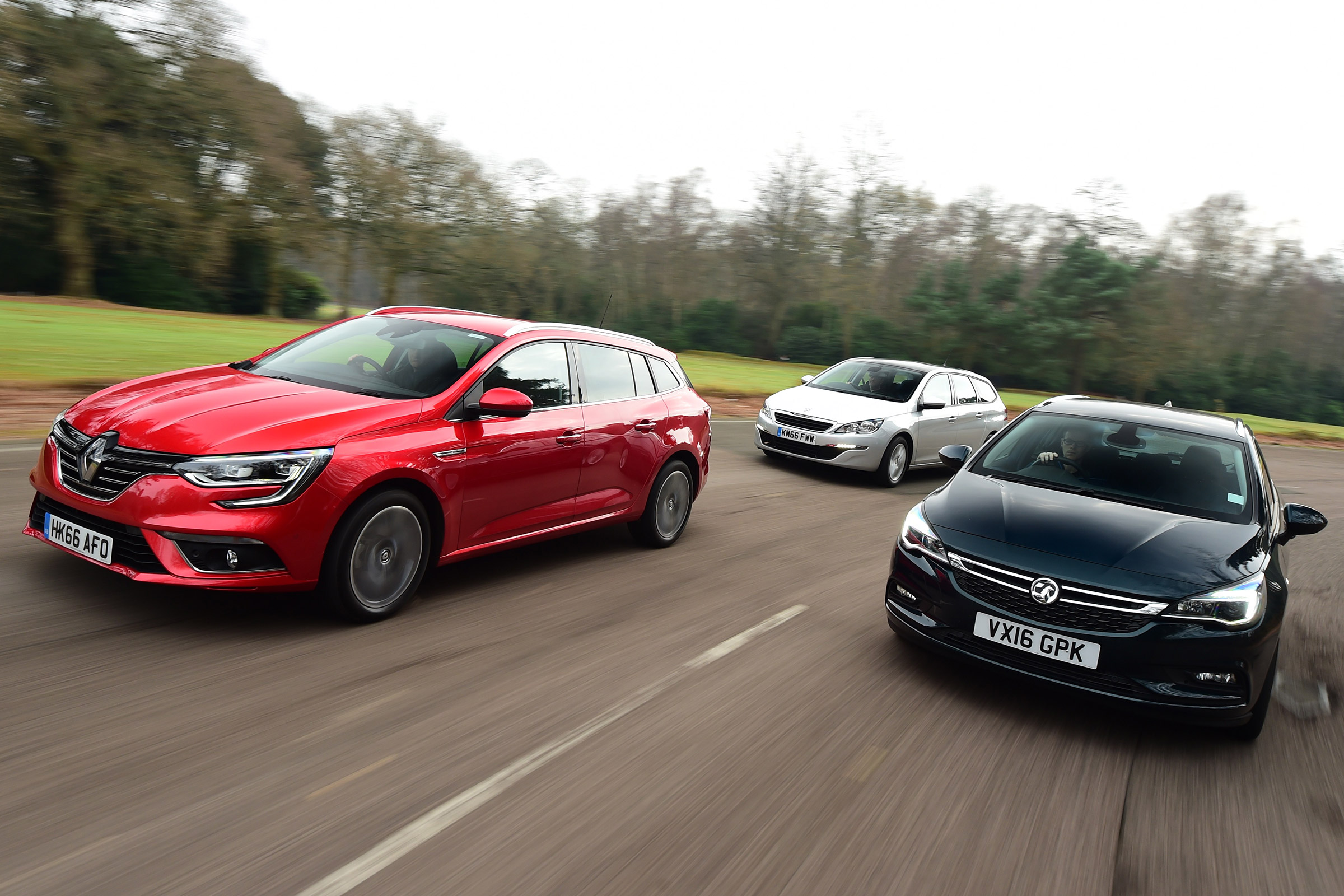 Renault Megane St Vs Peugeot 308 Sw Vs Vauxhall Astra St Auto Express