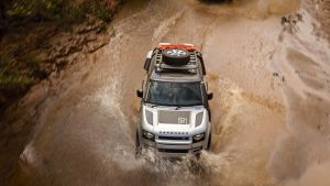 Land Rover Defender off road water