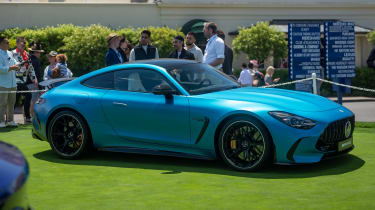 Mercedes-AMG GT on display at Monterey Car Week 2023 - side static