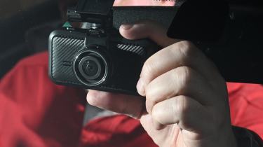 Auto Express Product Awards 2026 - products editor Tom Barnard fitting the Miofive S1 dash cam