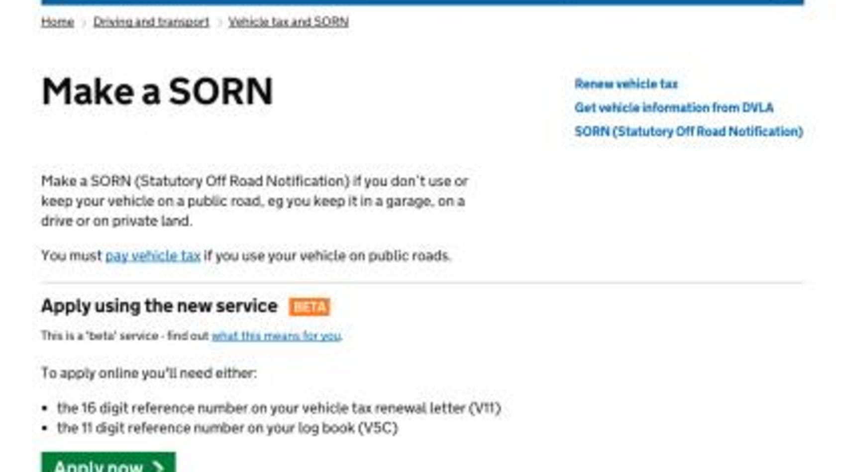 How to SORN your car with the DVLA Autonoid