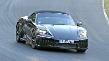 Porsche Boxster electric 2026 spy shots